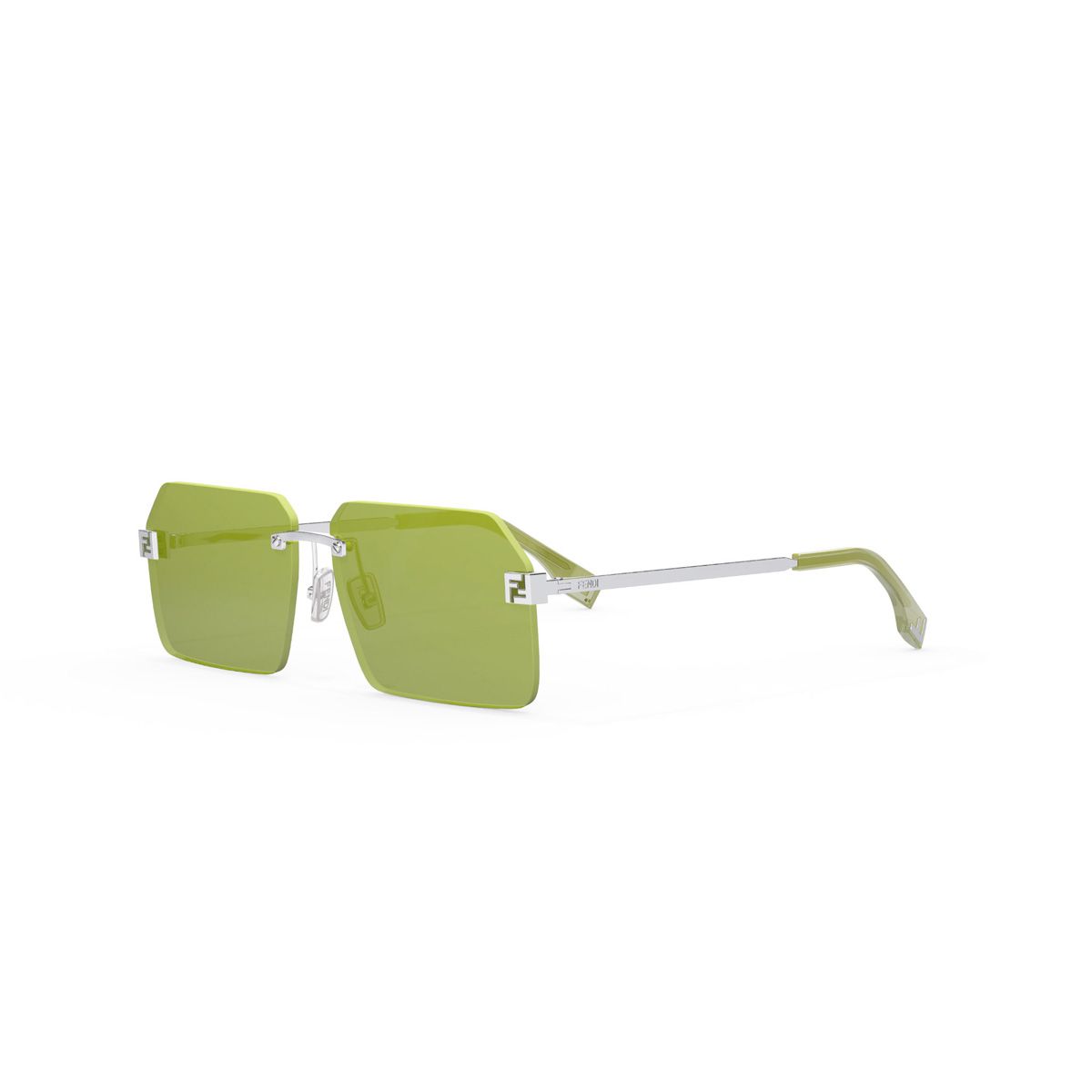 Fendi - FS Fendi Sky - Rectangular Sunglasses - Green - Sunglasses - Fendi  Eyewear - Avvenice