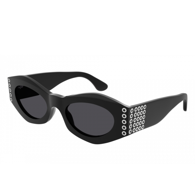 Men's Sunglasses Woman Leziff Texas Black-Black Satin