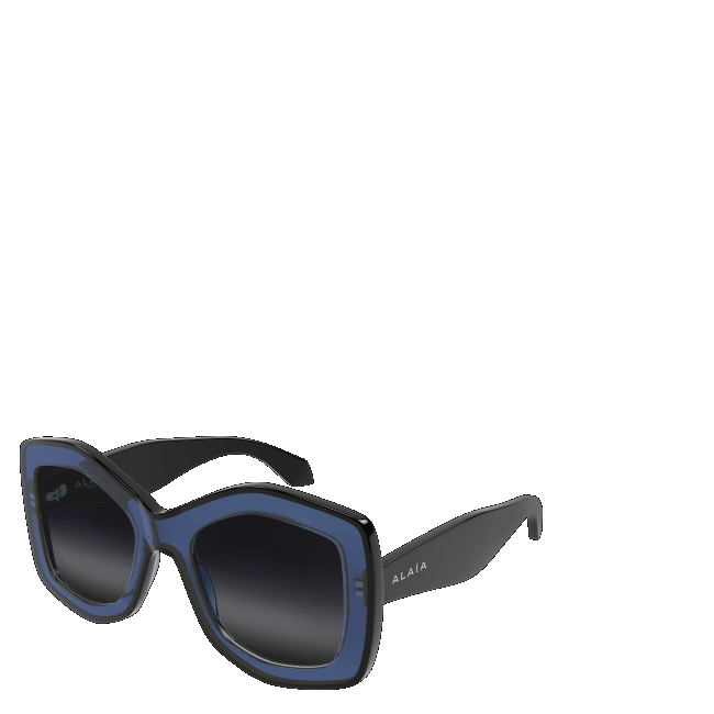 Men's Sunglasses Woman Leziff Tokyo Blue Gradient-Black Satin