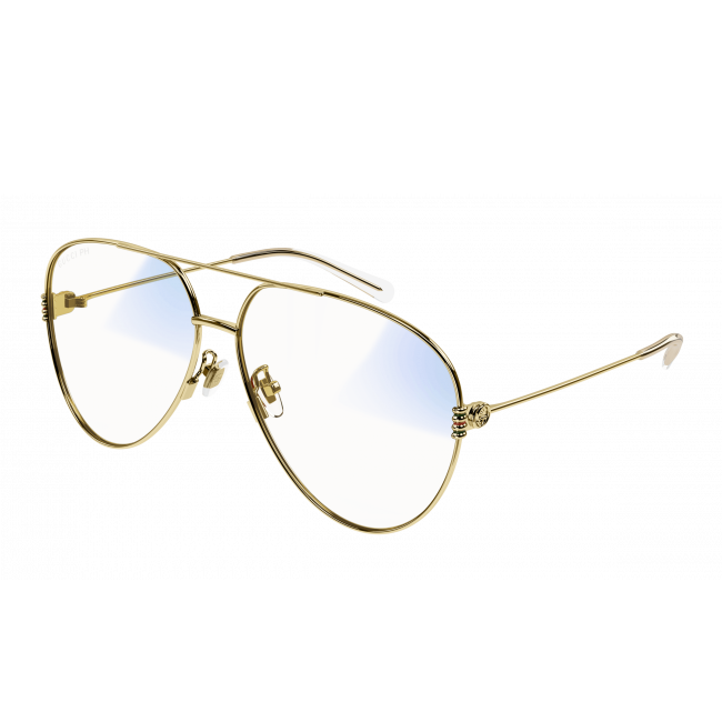 Occhiali da sole uomo donna Leziff Las Vegas Nero-Oro