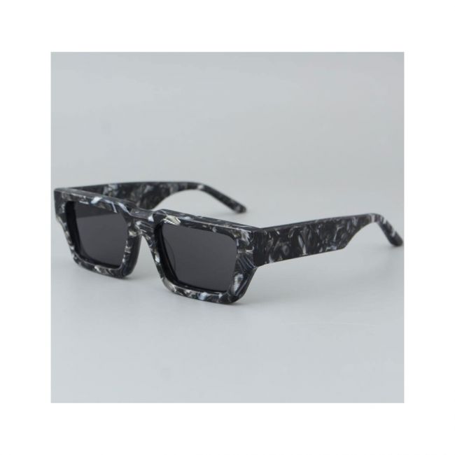 Men's Sunglasses Woman Leziff Iwaki Black-White