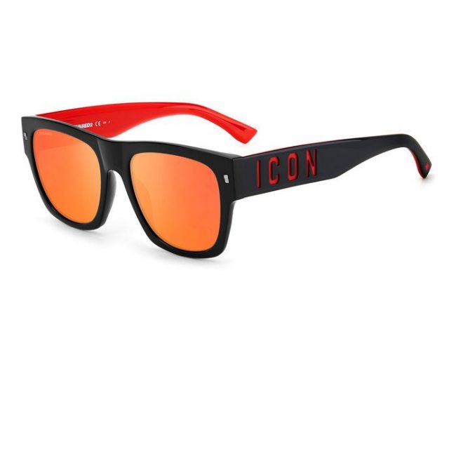 SUPER occhiali da sole Flat Top 447 Havana Black Top