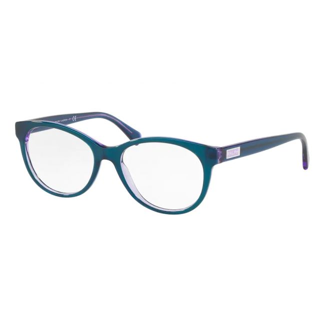 Men's eyeglasses woman Leziff Texas Blue Control-Black Satin